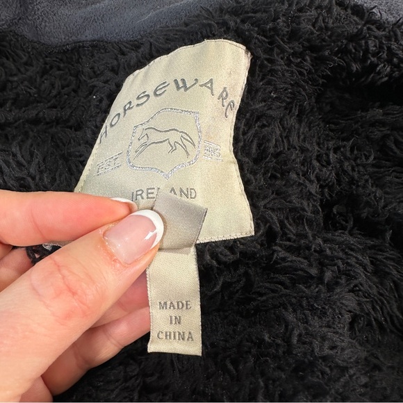 Horseware Ireland cozy sherpa jacket mixed media fleece zip front women’s small - Picture 11 of 15